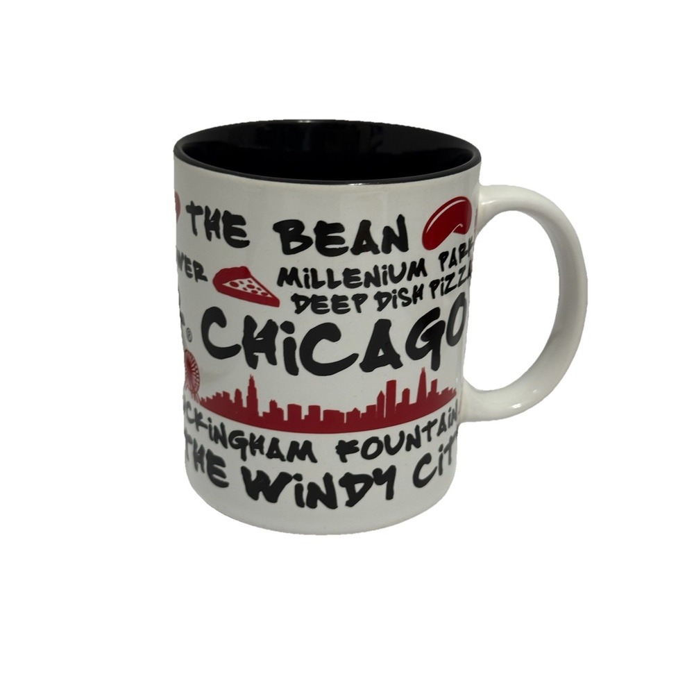 I‎ Love Heart Chicago Souvenir Mug Wrigley Field Windy City Coffee Mug